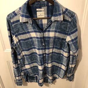 American Eagle Boyfriend Fit Flannel Medium